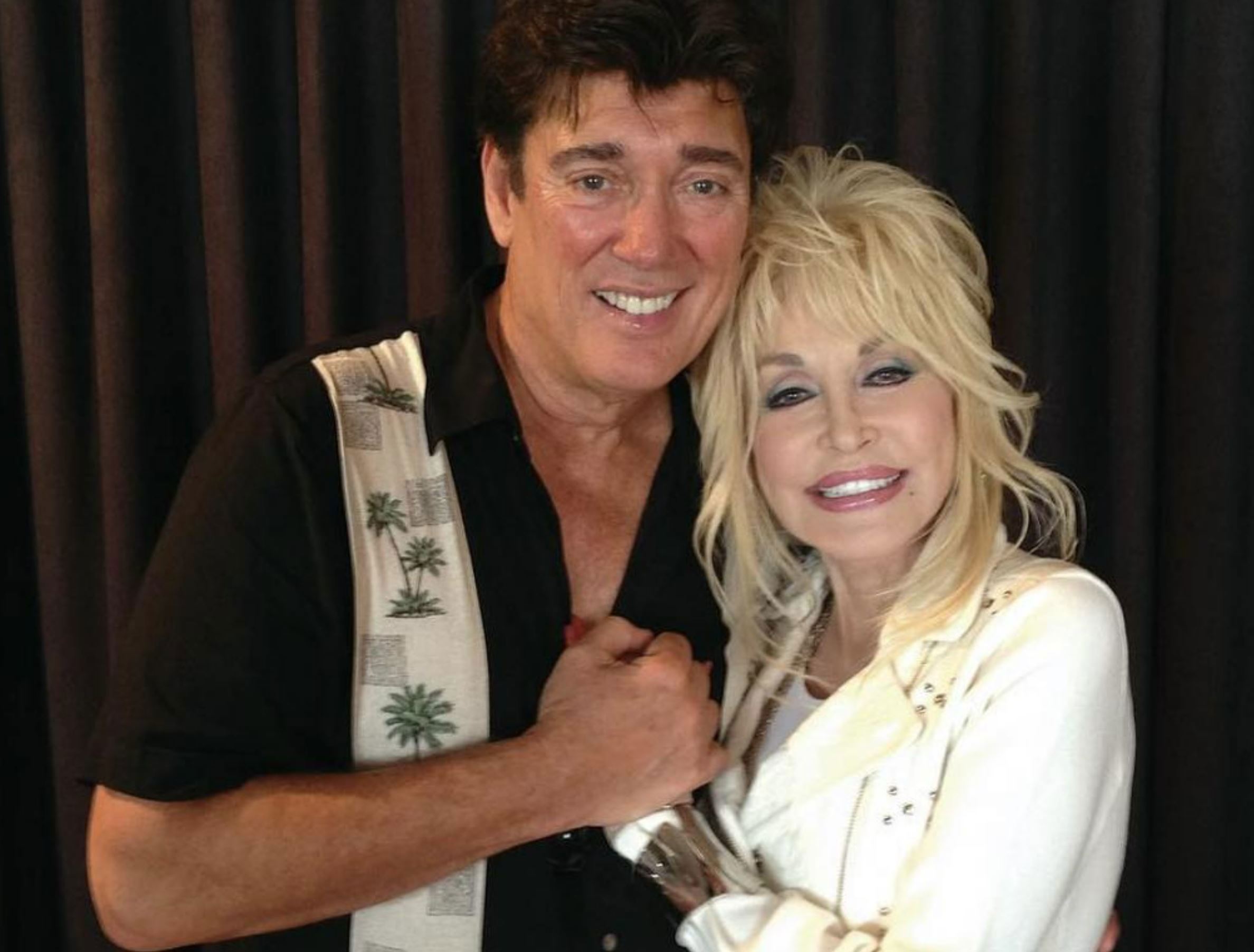Ronnie McDowell with country superstar Dolly Parton