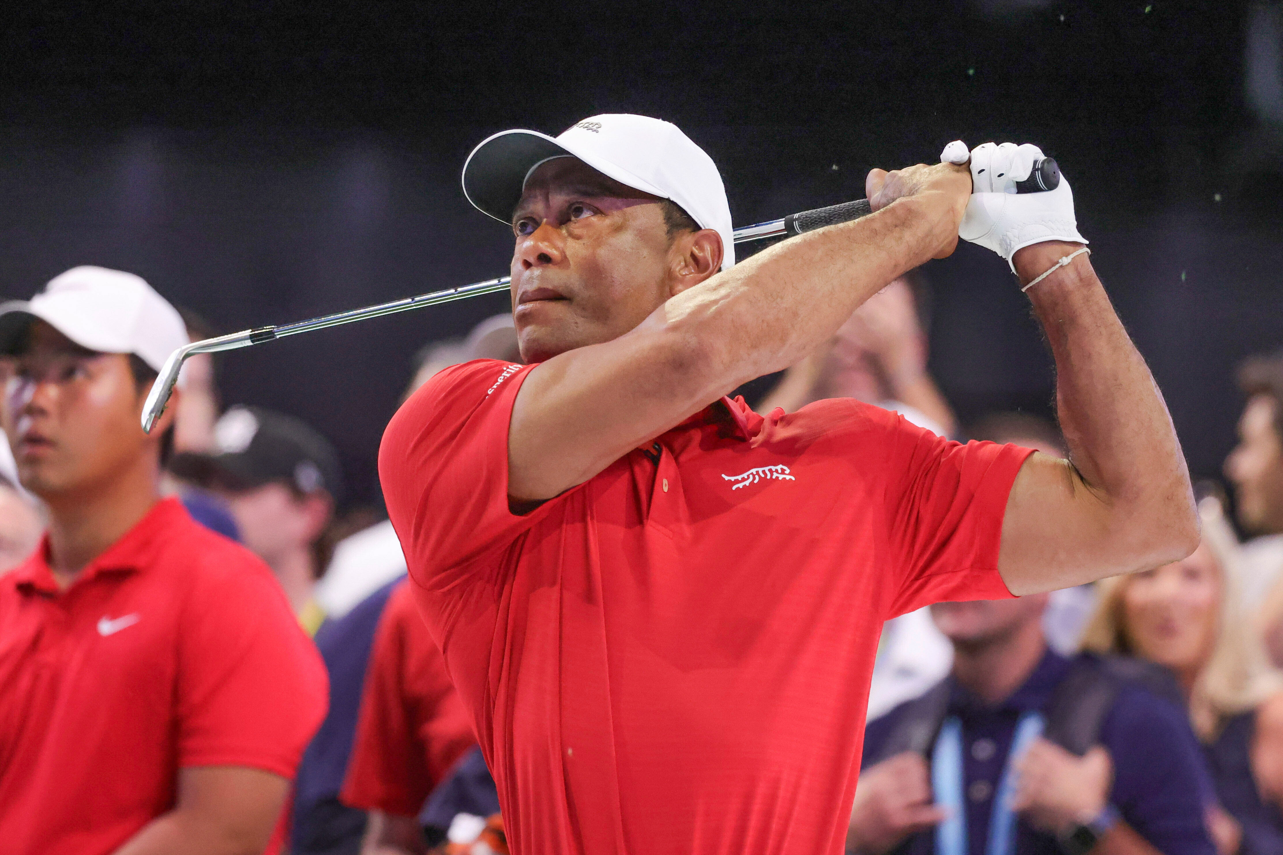 Tiger Woods in TGL action