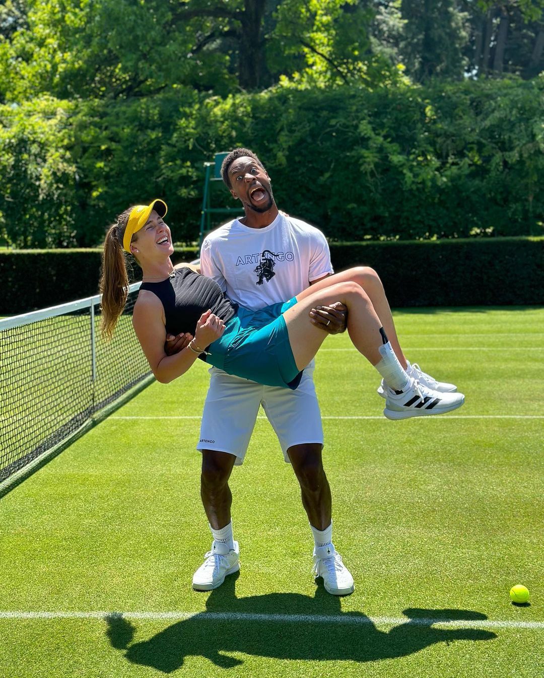 Gaël Monfils and Elina Svitolina