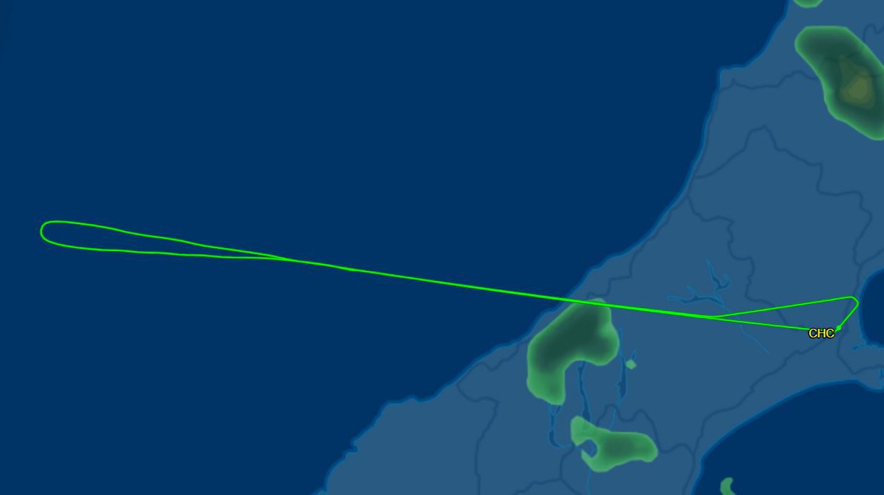 Flight QF168 diverts back to Christchurch