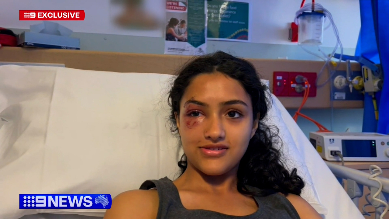 A 13-year-old has recalled the moment she was struck by a car that then allegedly drove off, leaving her lying injured on a road in north-west Adelaide.