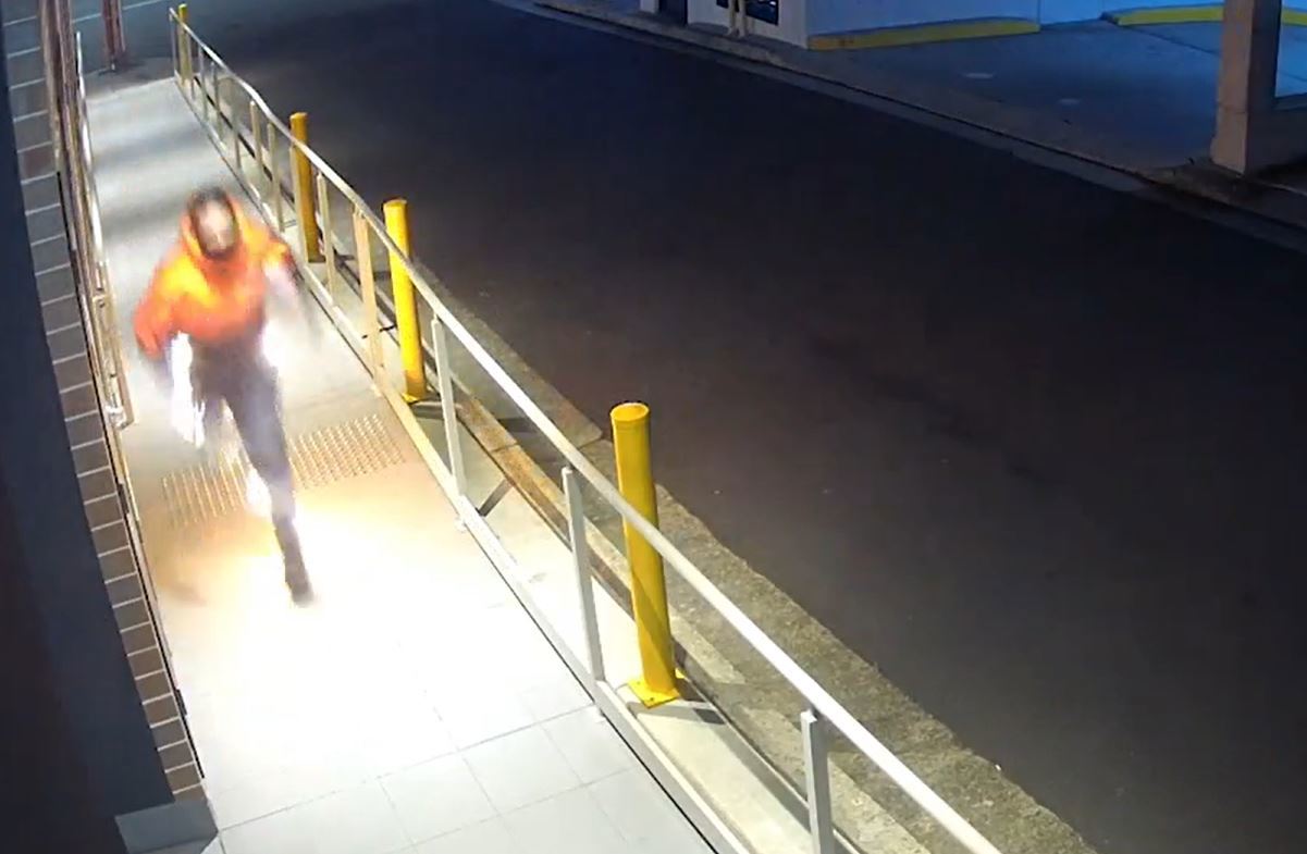 CCTV footage of Burwood salon fire