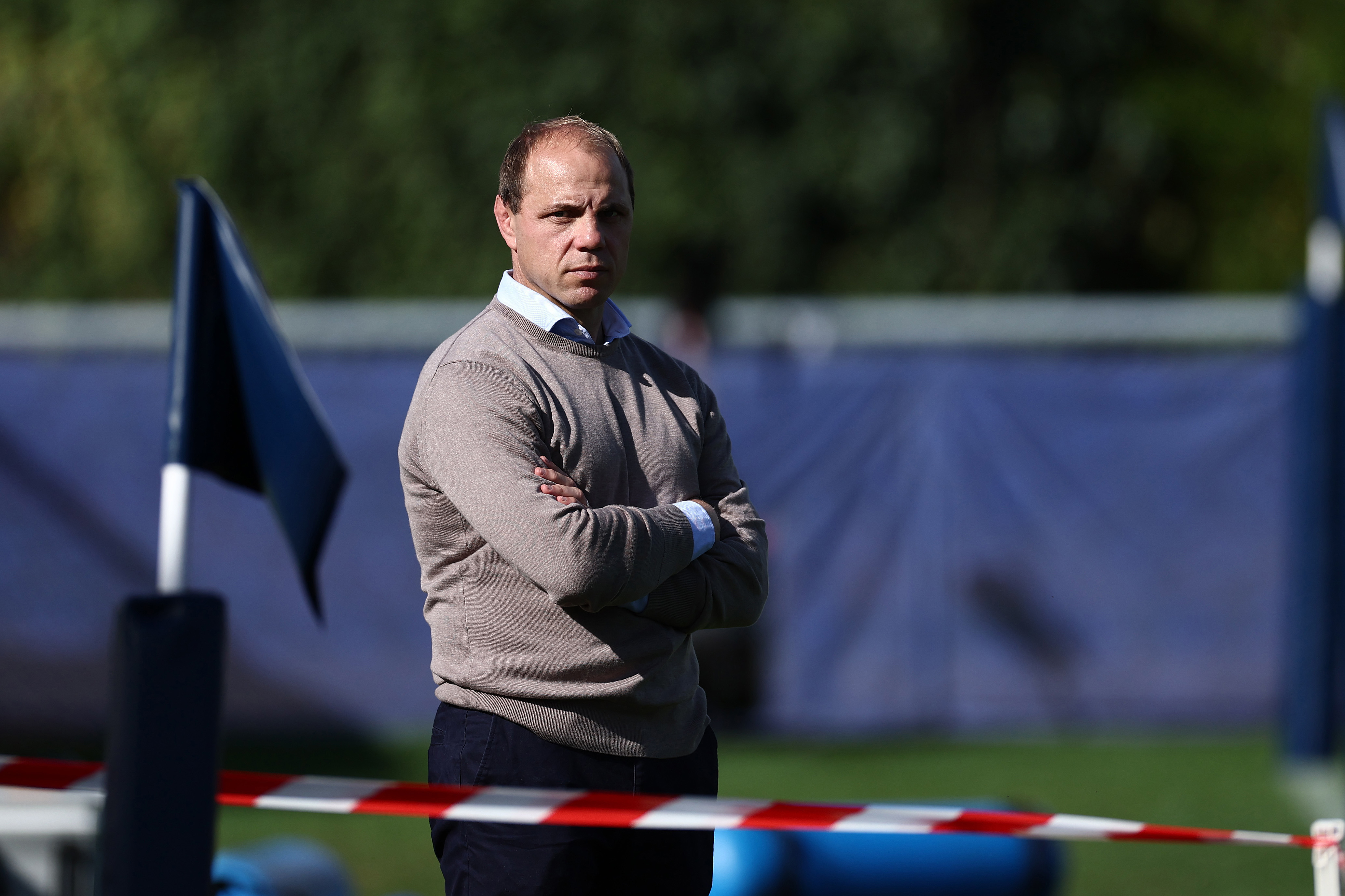 Rugby Australia CEO Phil Waugh during a Wallabies training session.