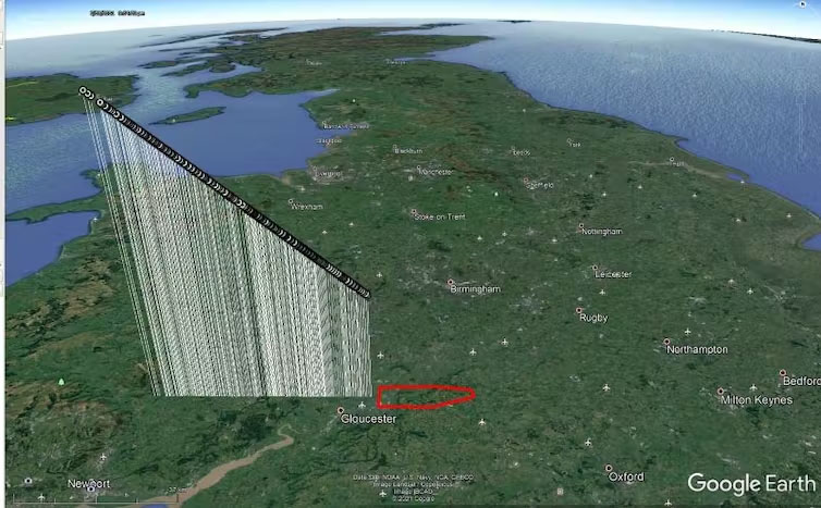 Google earth calculations