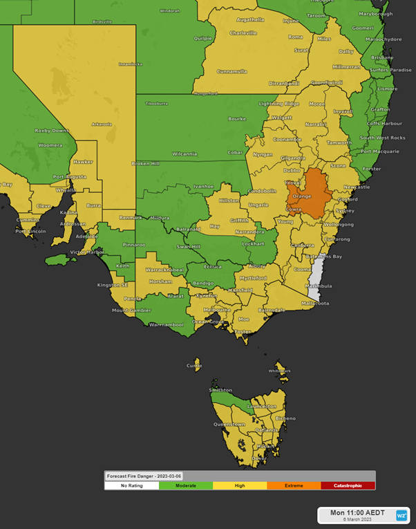 Heatwave expected in eastern-southerly Australian states