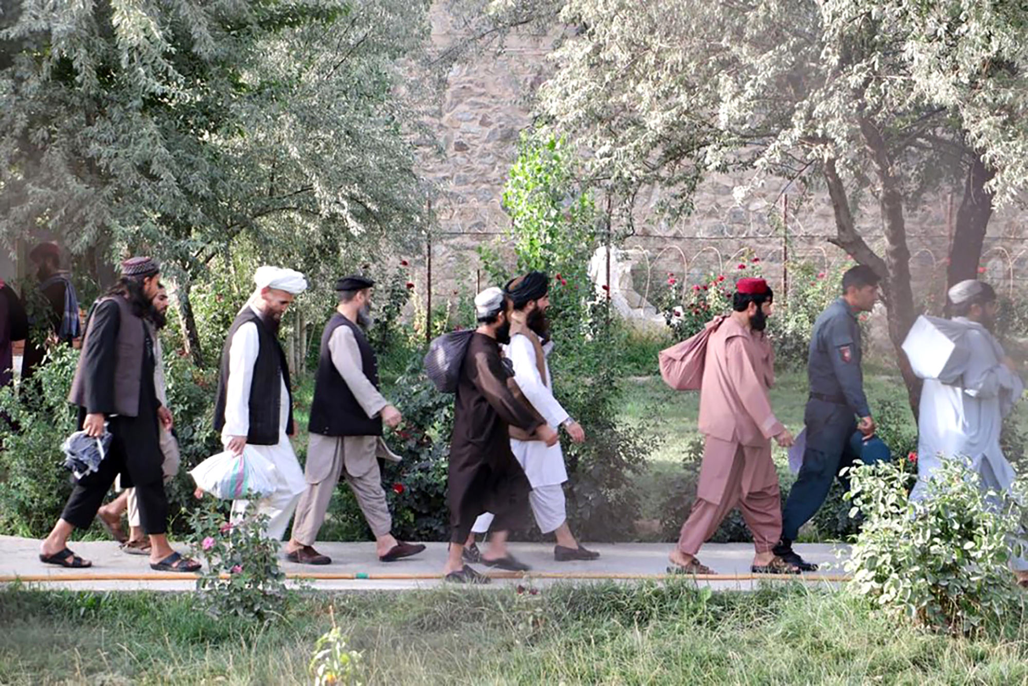 Taliban prisoners are released from Pul-e-Charkhi jail in Kabul, Afghanistan