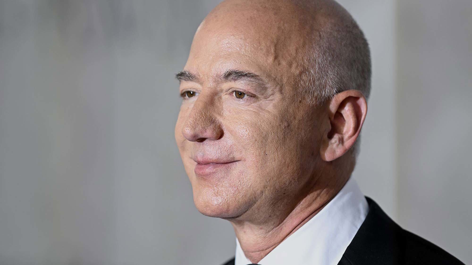 In a rare op-ed, The Washington Post owner Jeff Bezos, pictured in this 2022 photo, defended his decision to withhold the newspaper's endorsement in the presidential race.