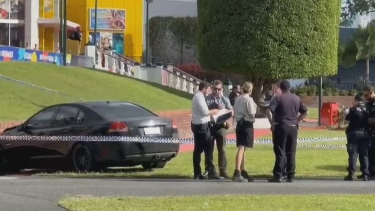 Car crashes into Dreamworld entrance in suspected road rage incident