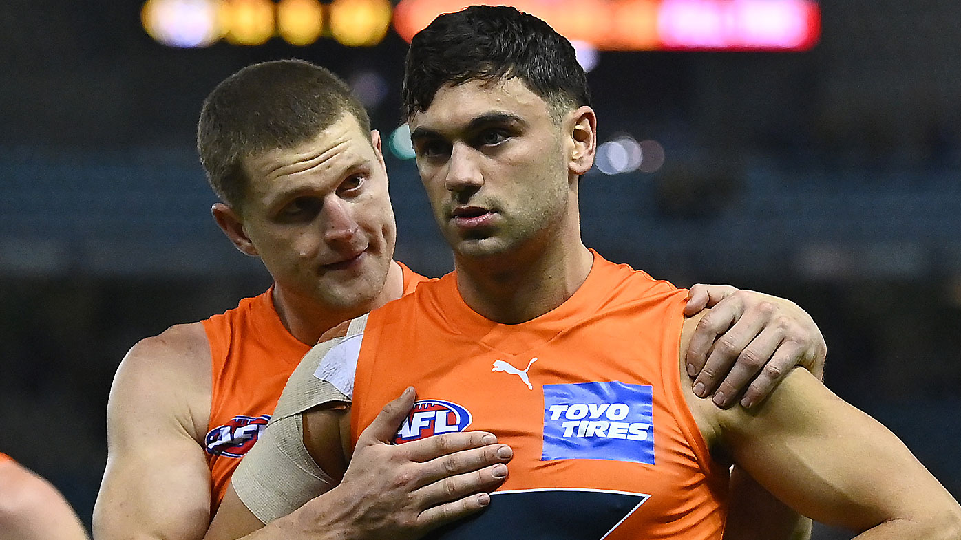 GWS Giants stars Jacob Hopper and Tim Taranto