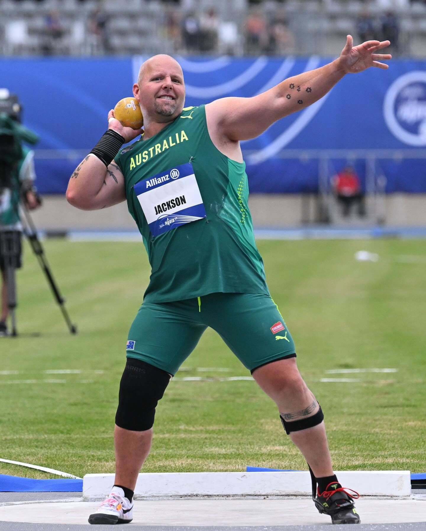 Shot putter Marty Jackson