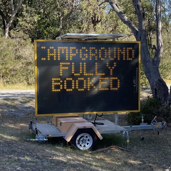 Fully booked camping ground