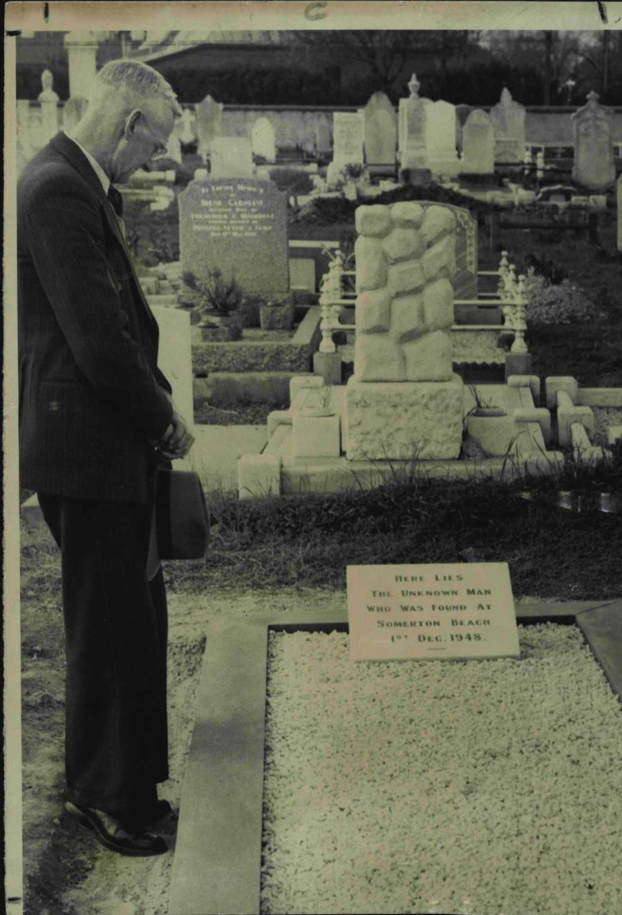 Some hair inadvertently became trapped in the plaster preserving some DNA, while the rest of his body was buried.