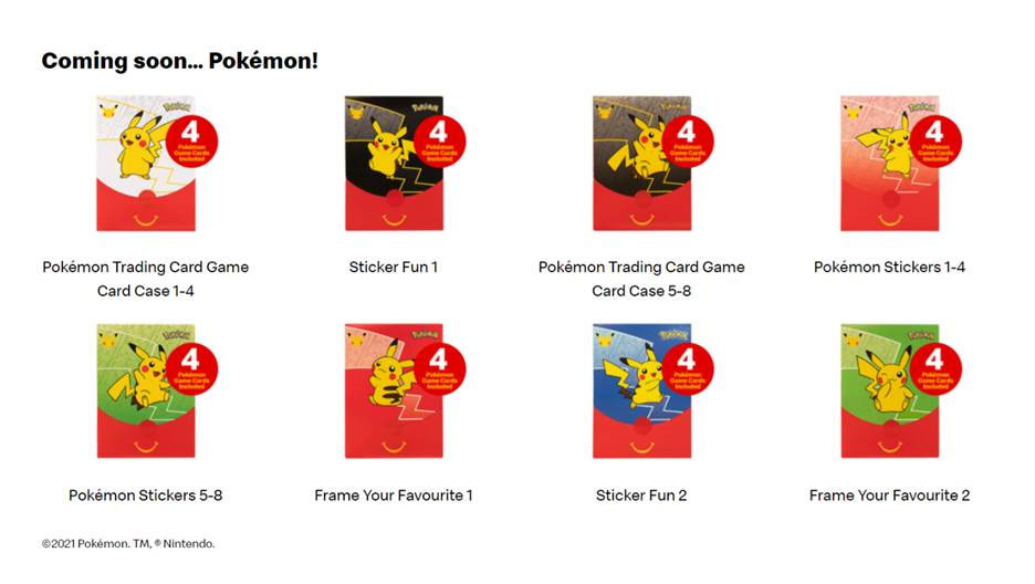 pokemon card mcdonalds australia