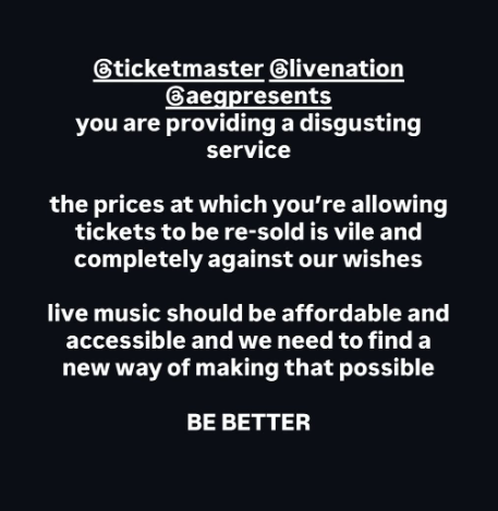 Olivia Dean calls out entertainment companies for ticket resale prices