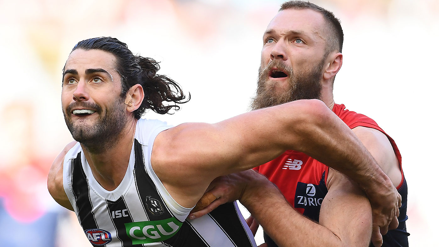 Brodie Grundy and Max Gawn