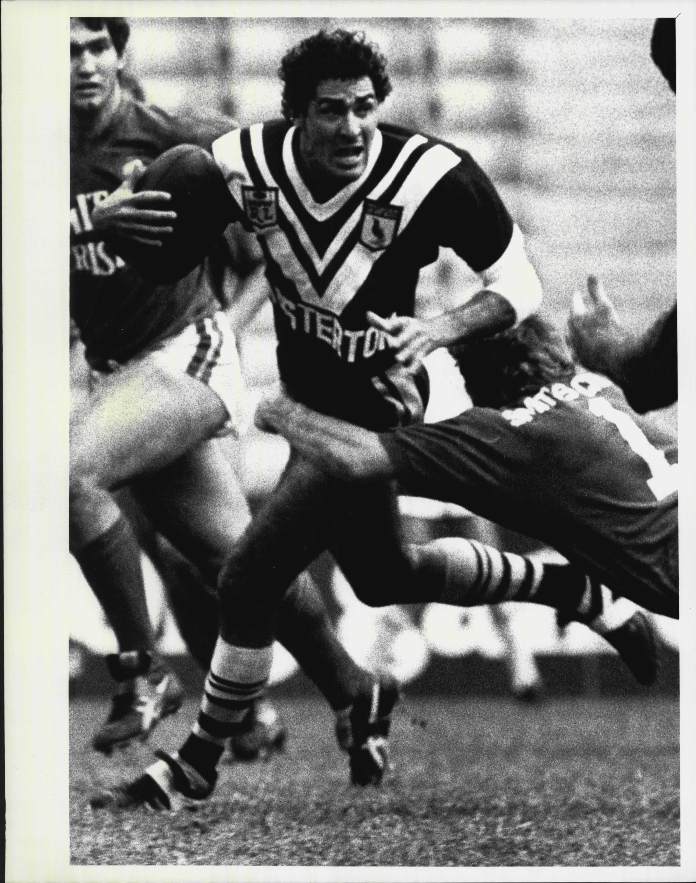 Danny Peacock in action for the Western Suburbs Magpies. 