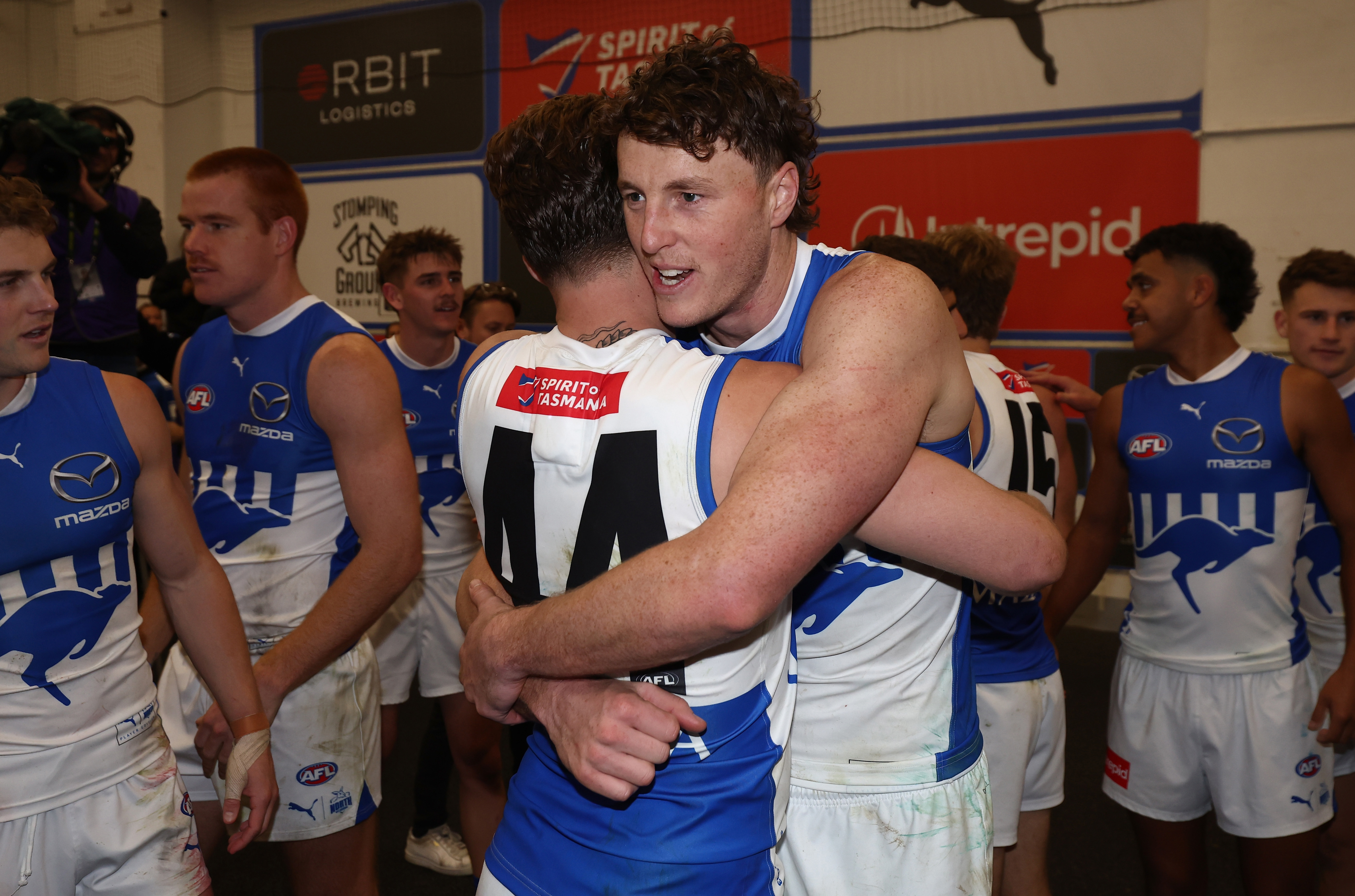 Nick Larkey of the Kangaroos in 2025.