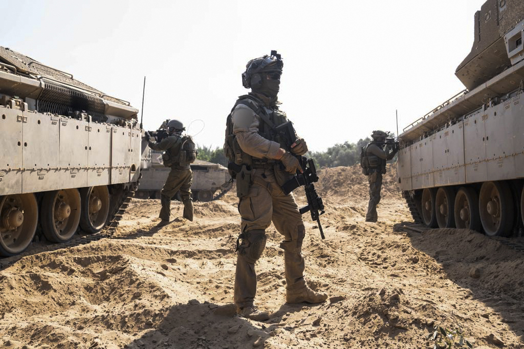 This photo released by the Israeli military on Thursday, Nov. 2, 2023, shows ground operations inside the Gaza Strip.
