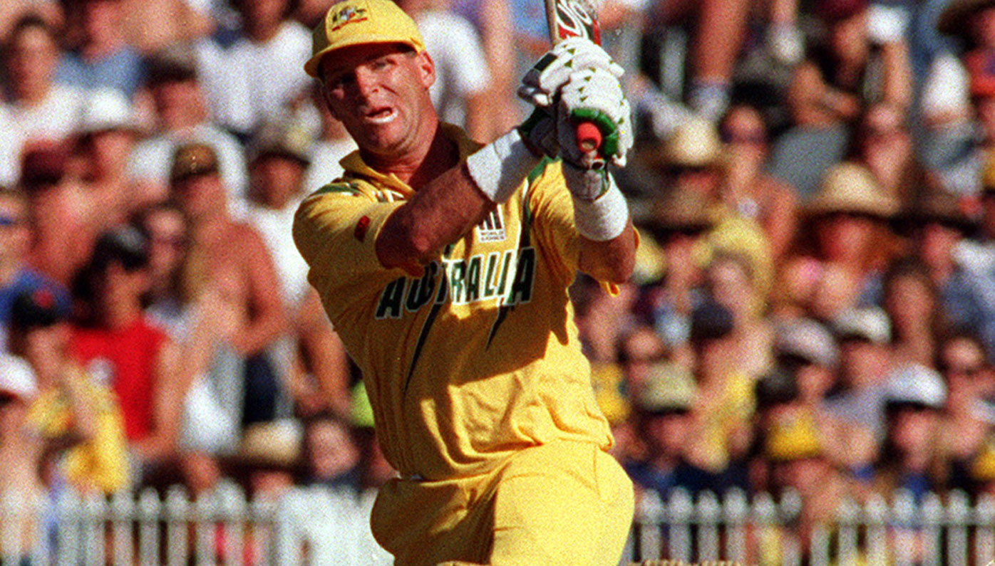 Dean Jones in action for Australia in 1994.