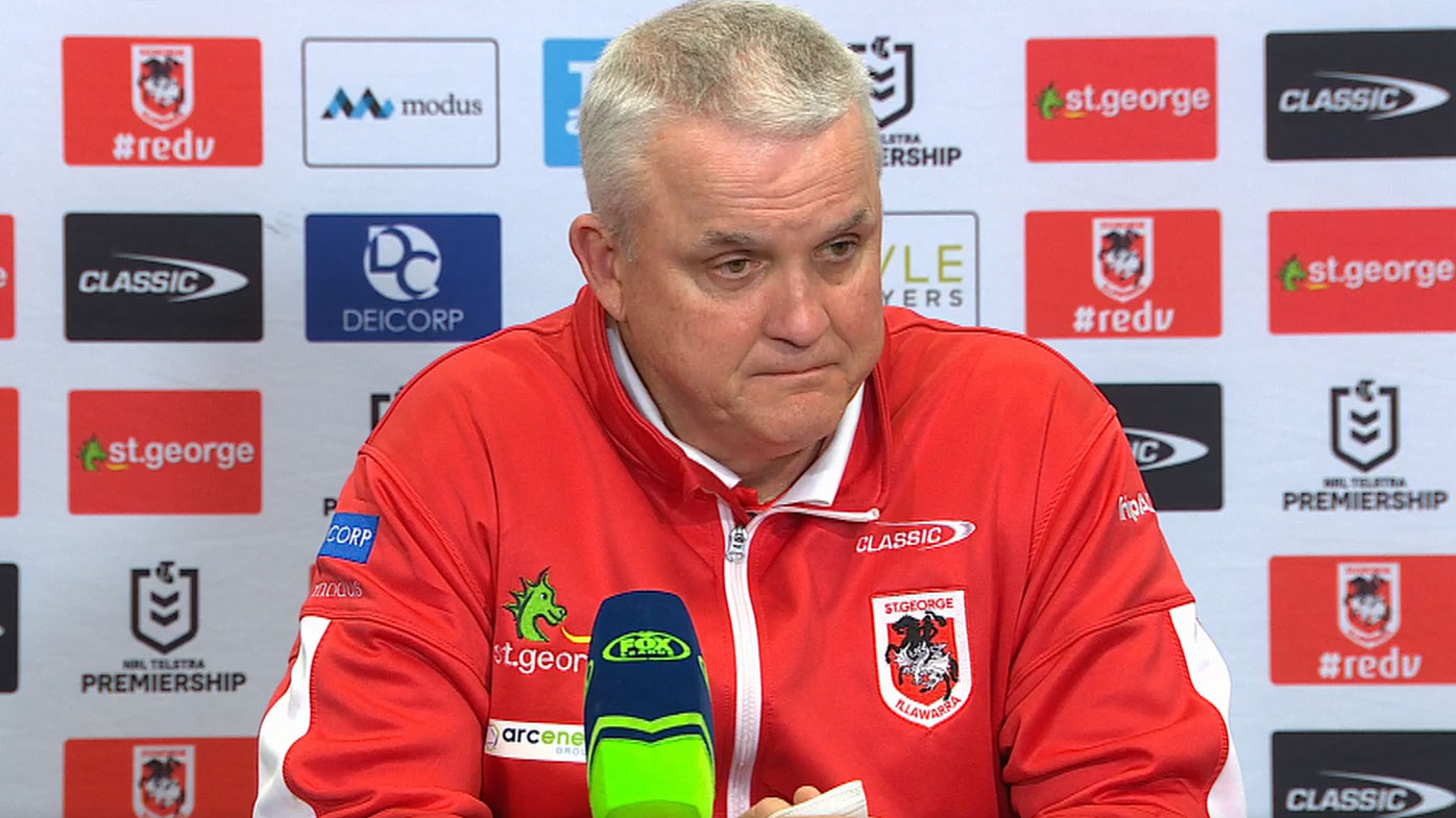 St George Illawarra Dragons coach Anthony Griffin 