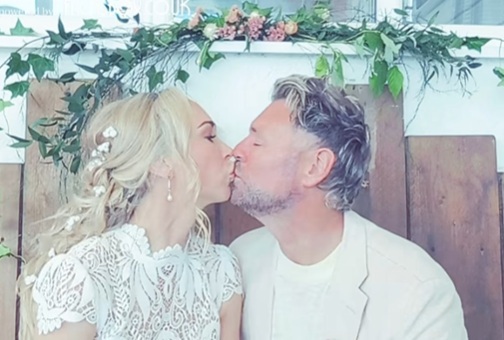 brian mcfadden marries for a third time partner Danielle Parkison daughter Ruby