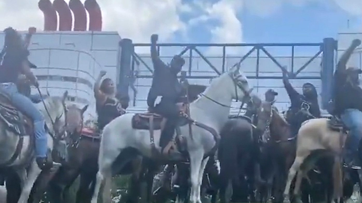 Black Cowboys Matter': Horseback protesters who grew up with George Floyd  lead the line in Houston