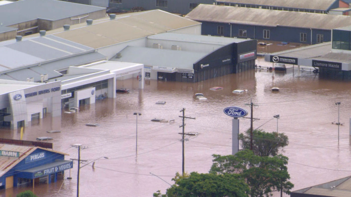 The NSW Premier will announce grants of $20,000 for flood-affected households in eight local government areas.