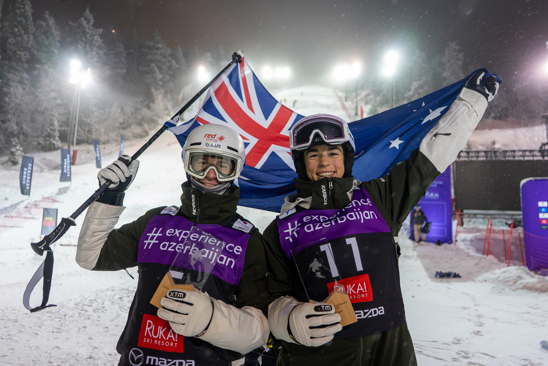 Jakara Anthony in action on the slopes in Finland. 