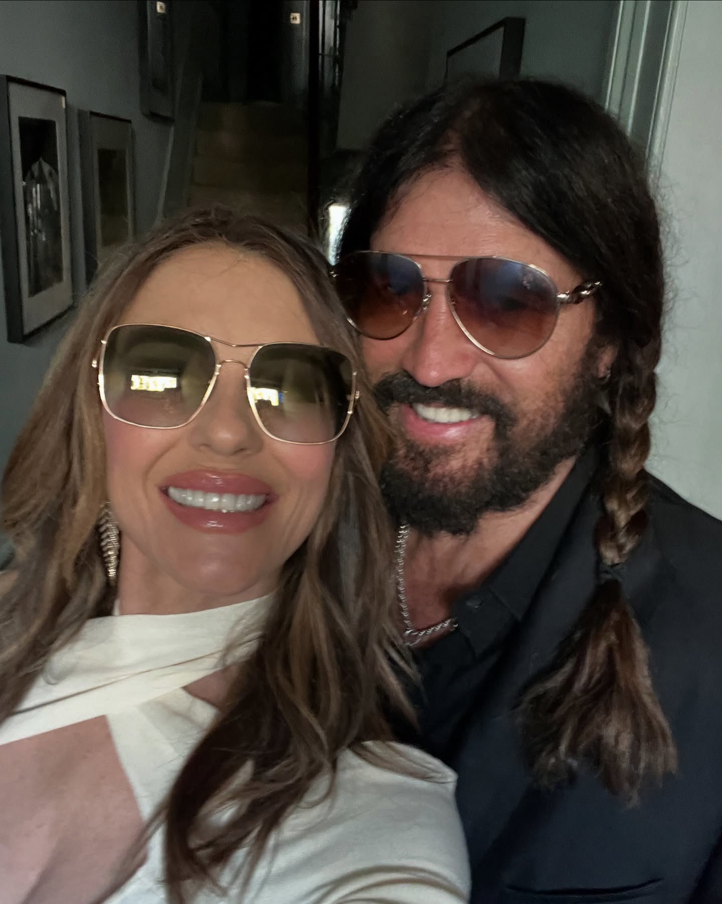 Elizabeth Hurley birthday tribute to Billy Ray Cyrus