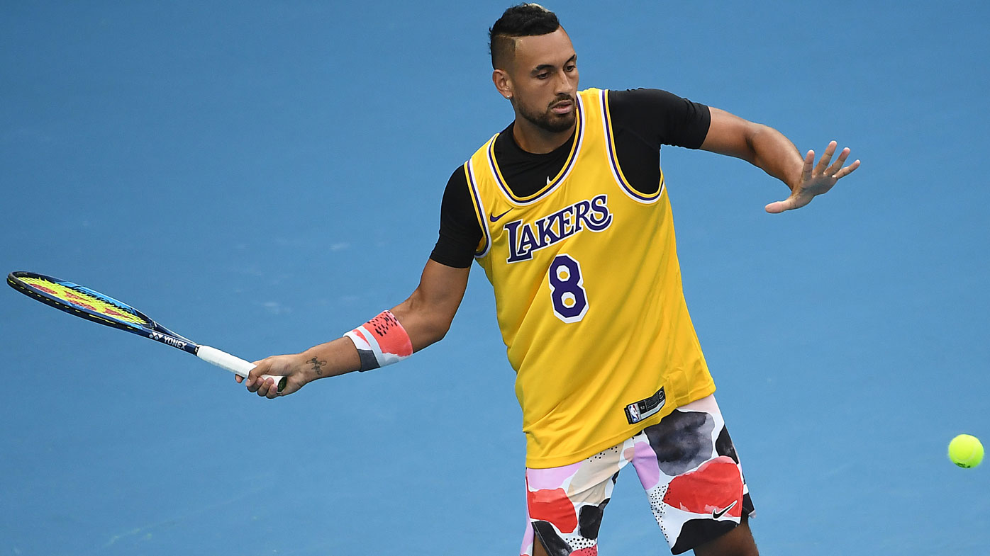 Nick Kyrgios pays tribute to Kobe Bryant at Australian Open with