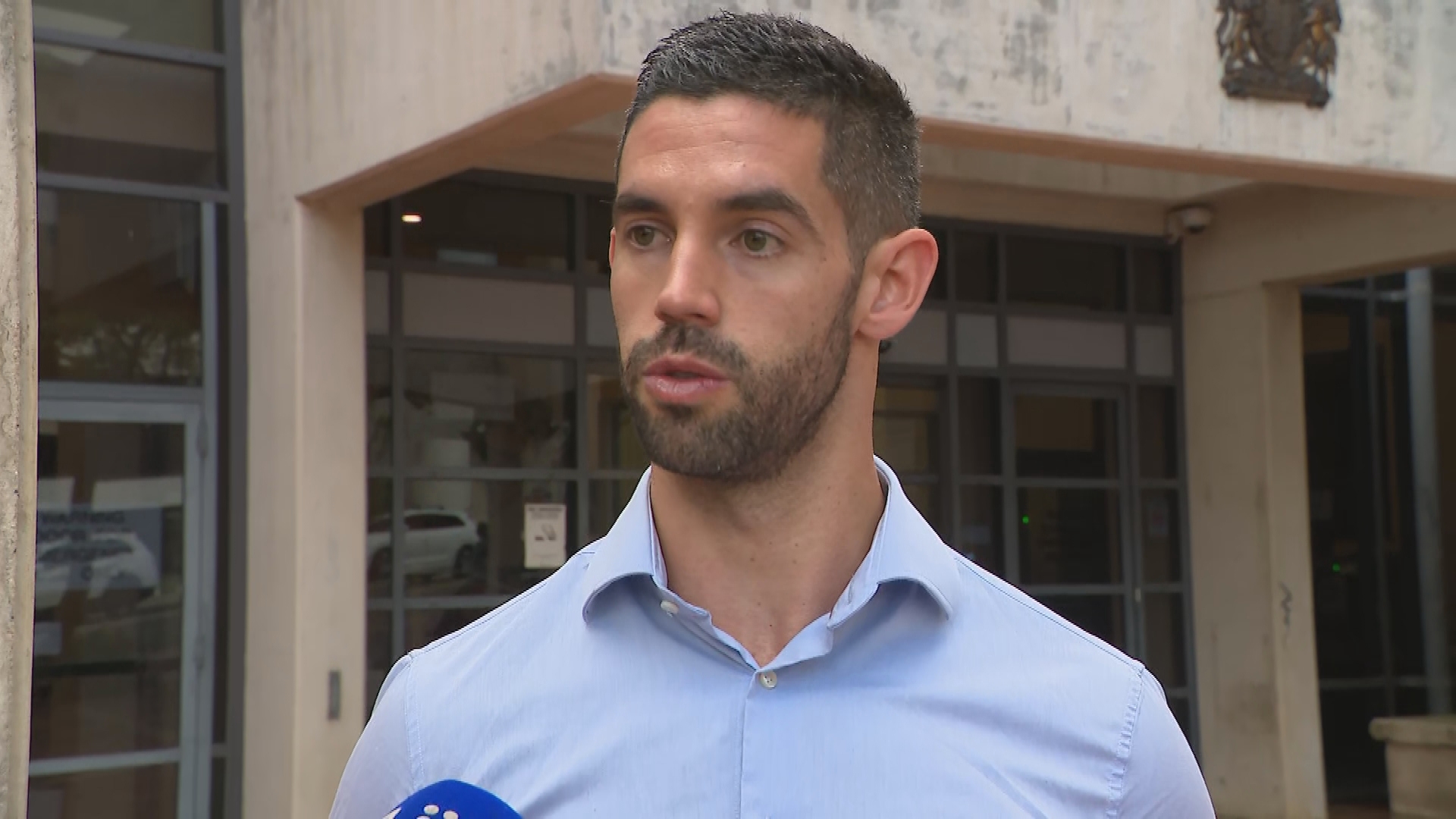 The ex-reality TV star told reporters he had suffered "a lot of harm" and received menacing messages as a result of claims Burfoot made about him online.