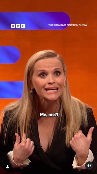 Reese Witherspoon on The Graham Norton Show