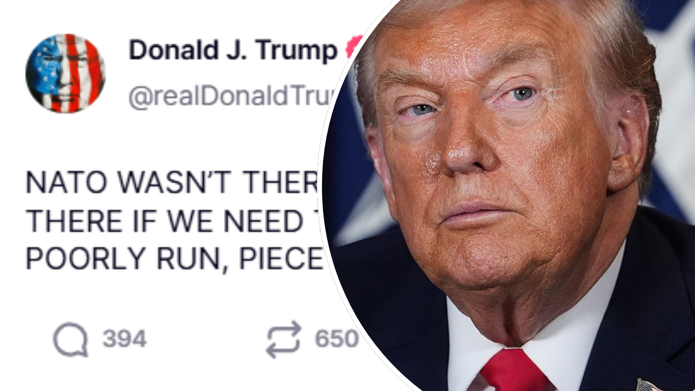 'NATO WASN'T THERE': Trump lashes alliance after meeting