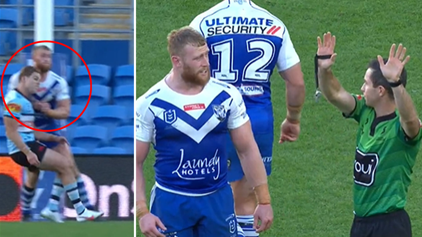 Luke Thompson was sent to the sin bin