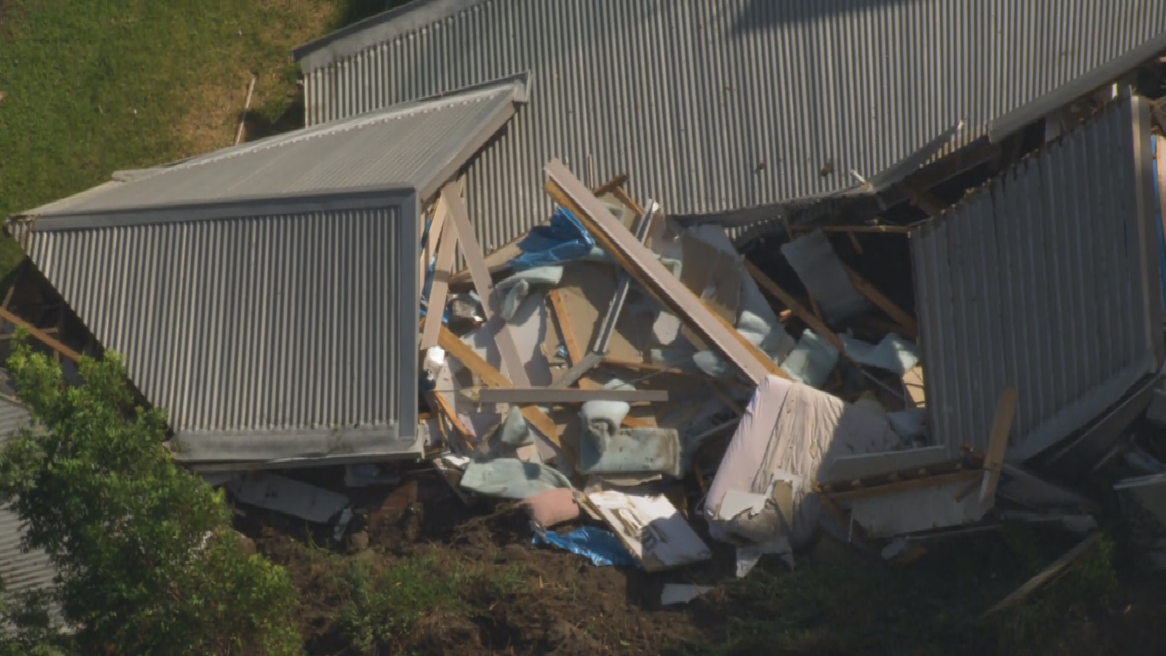 Landslide in McCrae, Victoria