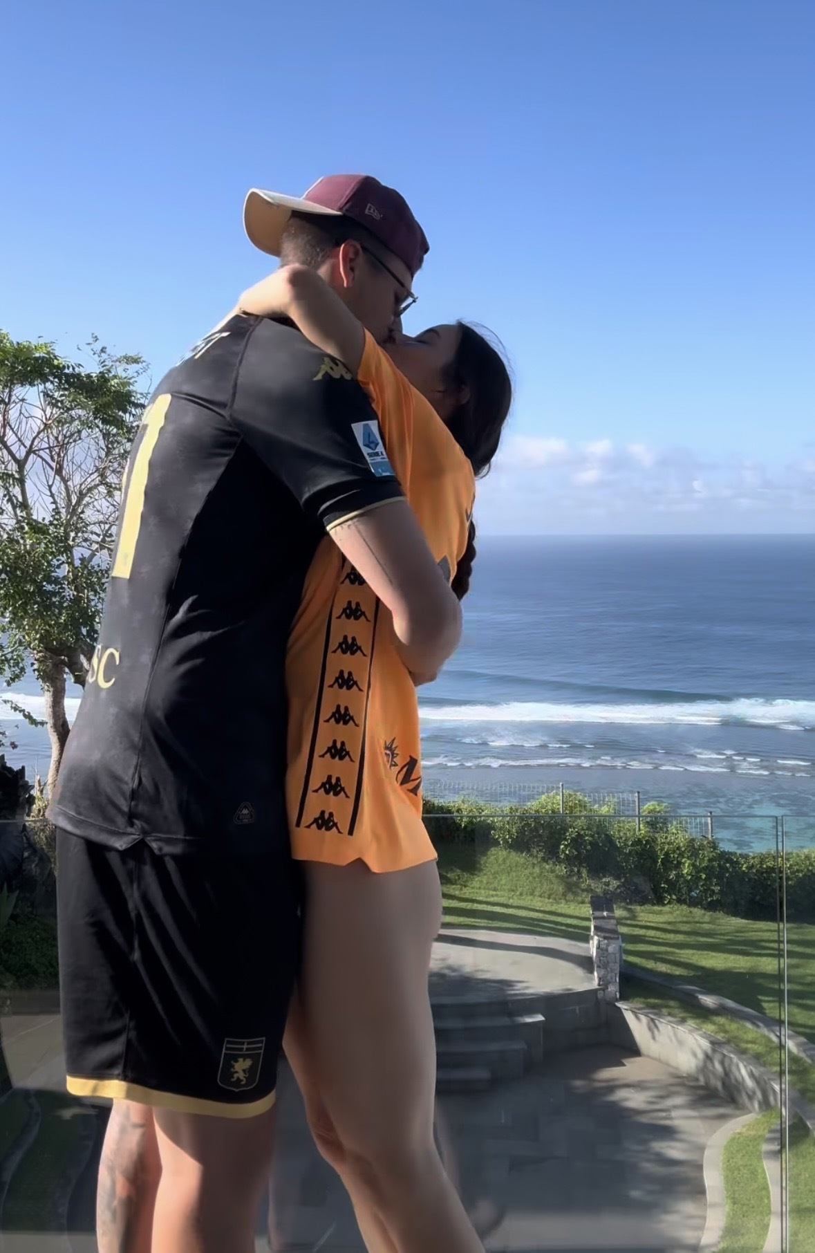 Brittany Hockley and Ben Siegrist the morning of their wedding in Bali