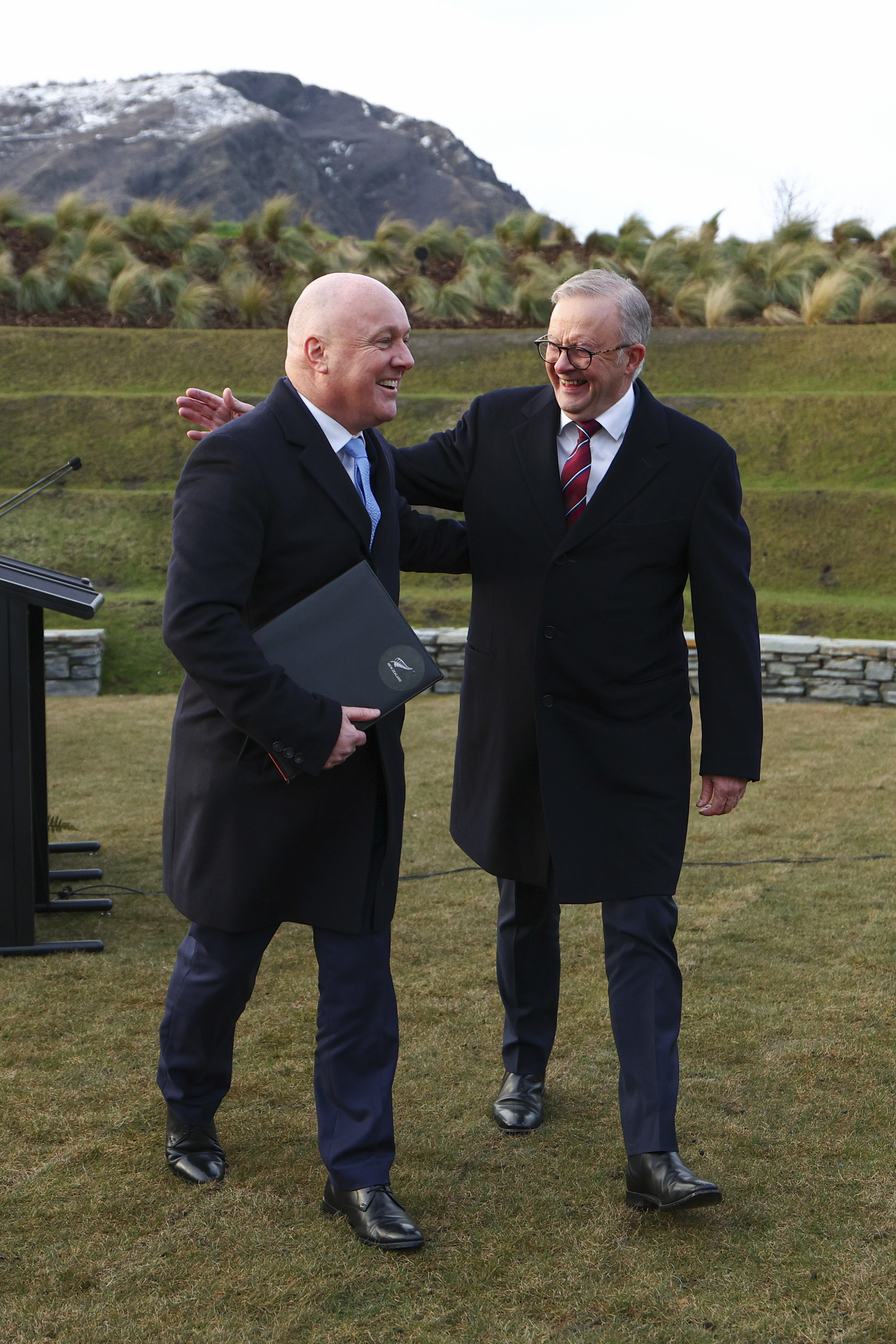 Australian Prime Minister Anthony Albanese and New Zealand Prime Minister Christopher Luxon