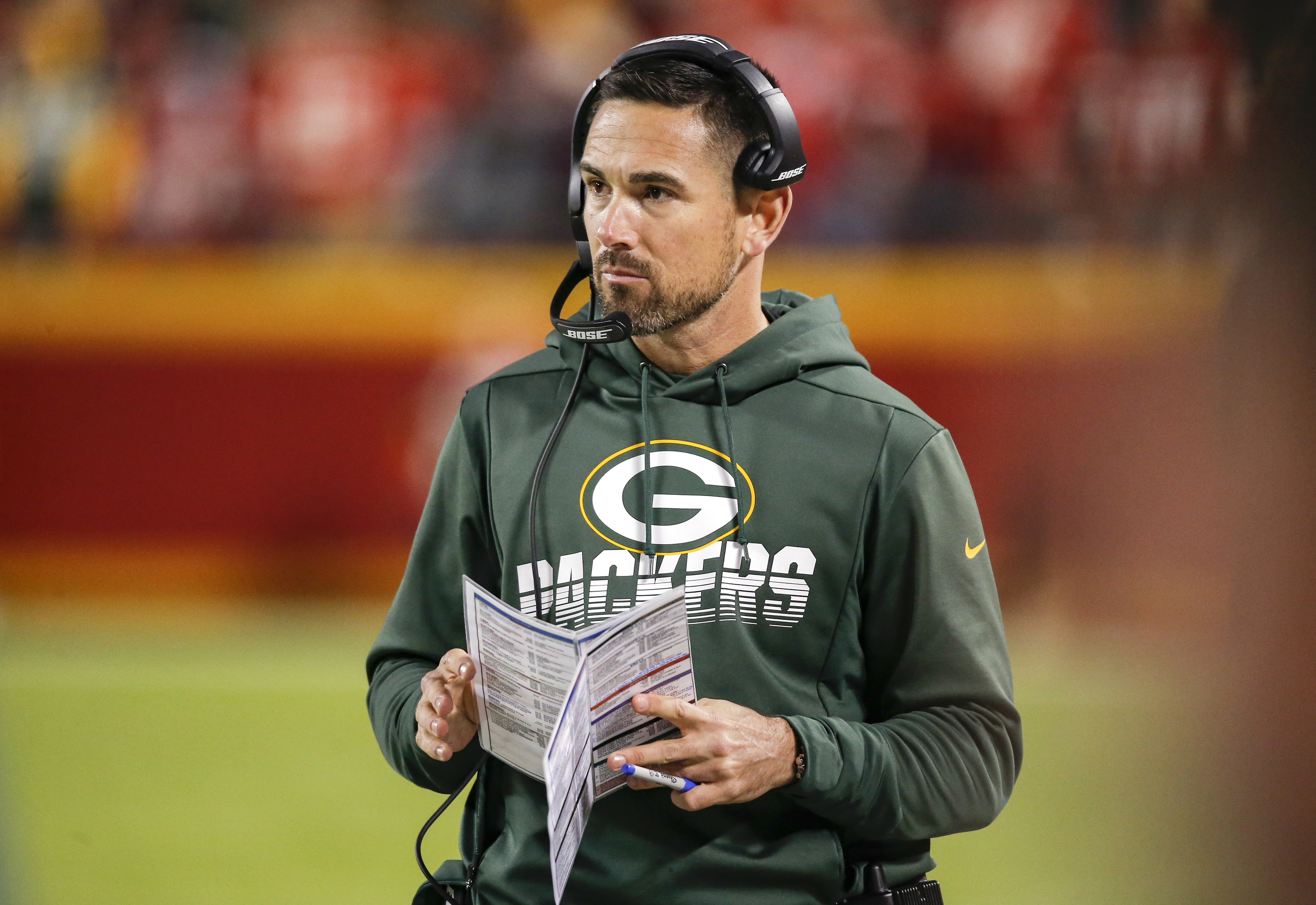 Head coach Matt LaFleur of the Green Bay Packers.