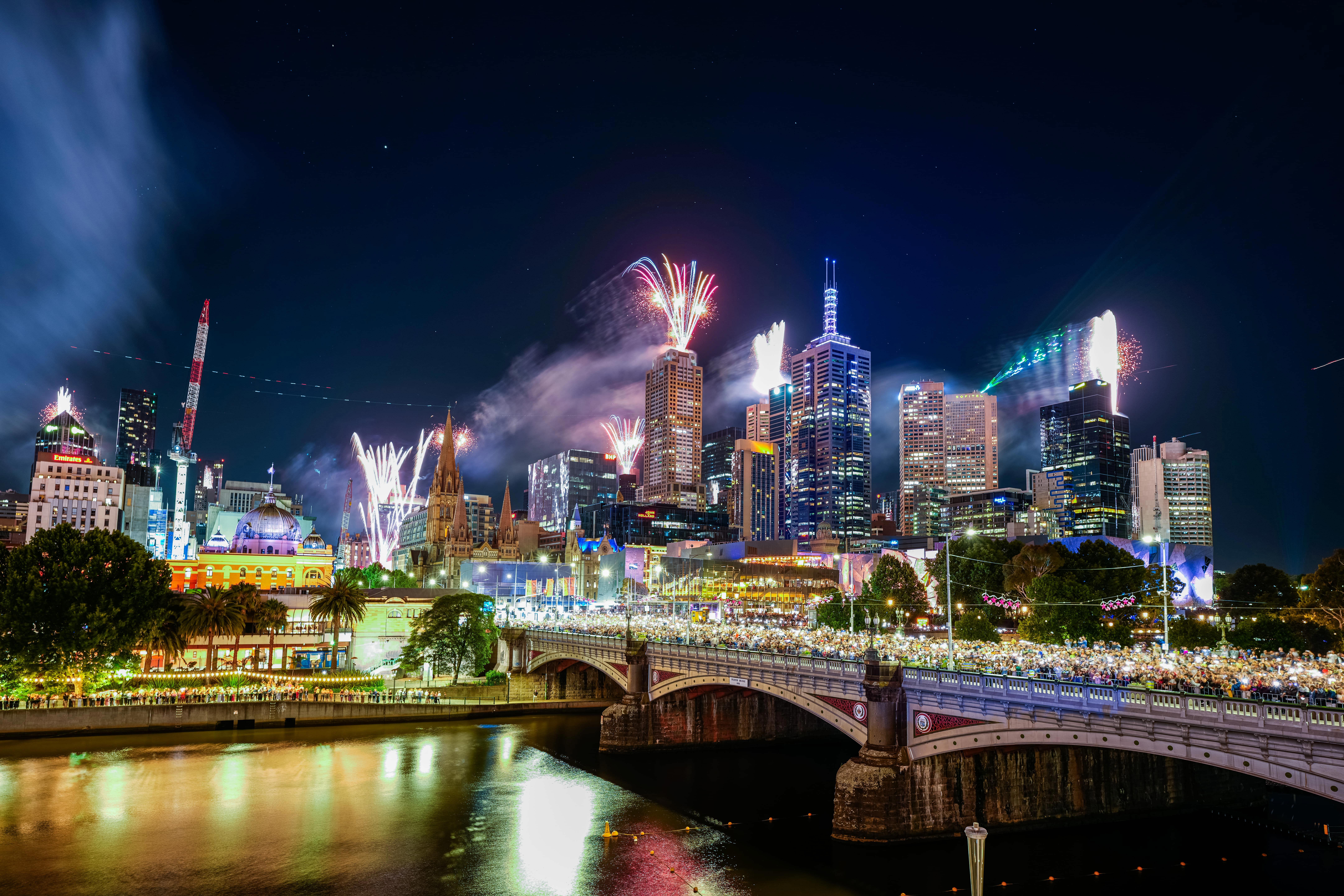 Revellers will turn out in large numbers to celebrate the new year along the Yarra River in Melbourne.