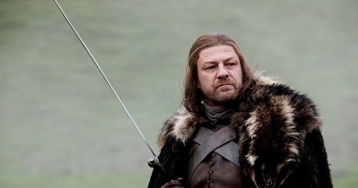 Sean Bean as Ned Stark in Game of Thrones