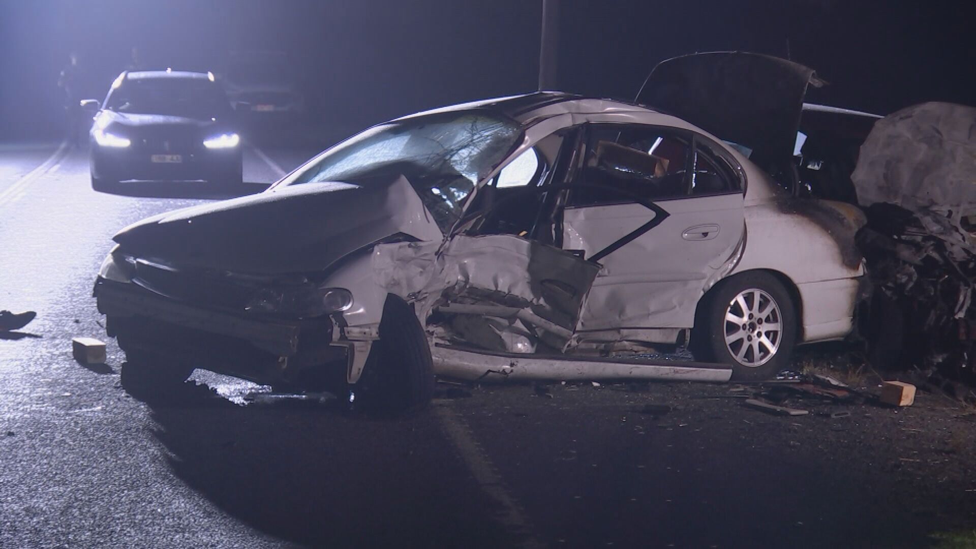 Two vehicles collided on the Hamilton Highway in Stonehaven