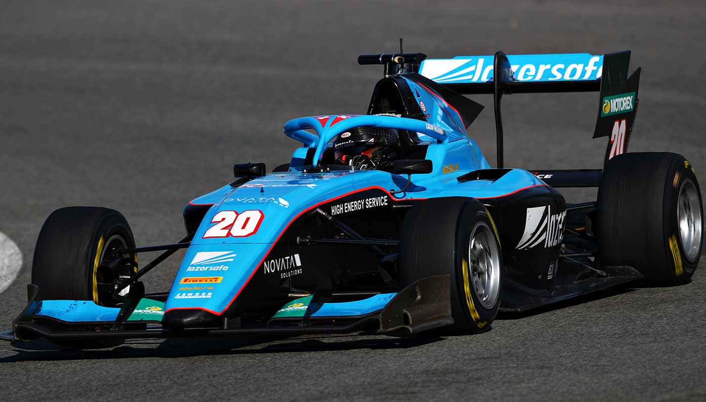 Calan Williams in action in the post-season F3 test.