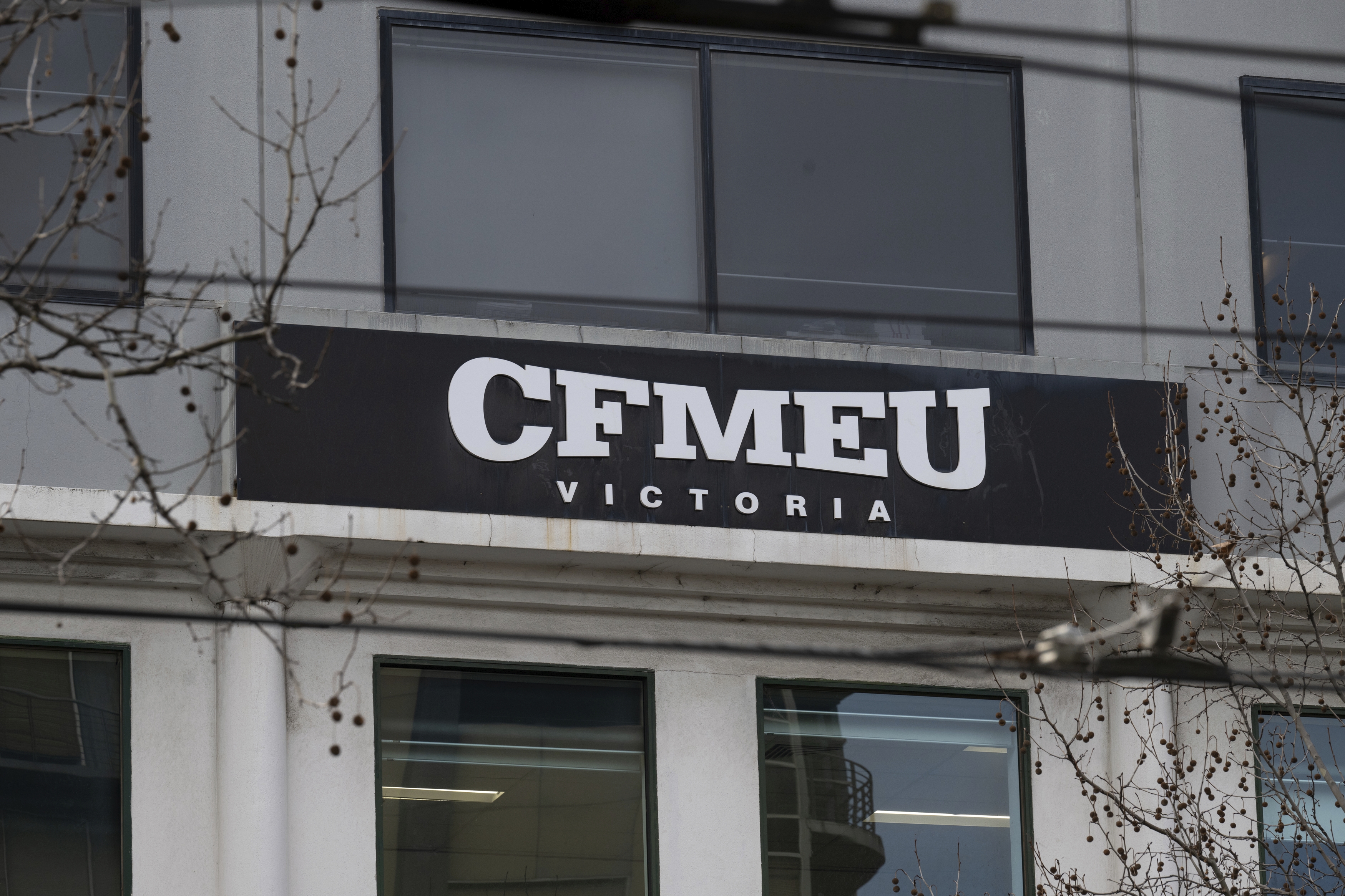 The CFMEU building on Elizabeth Street in Melbourne.