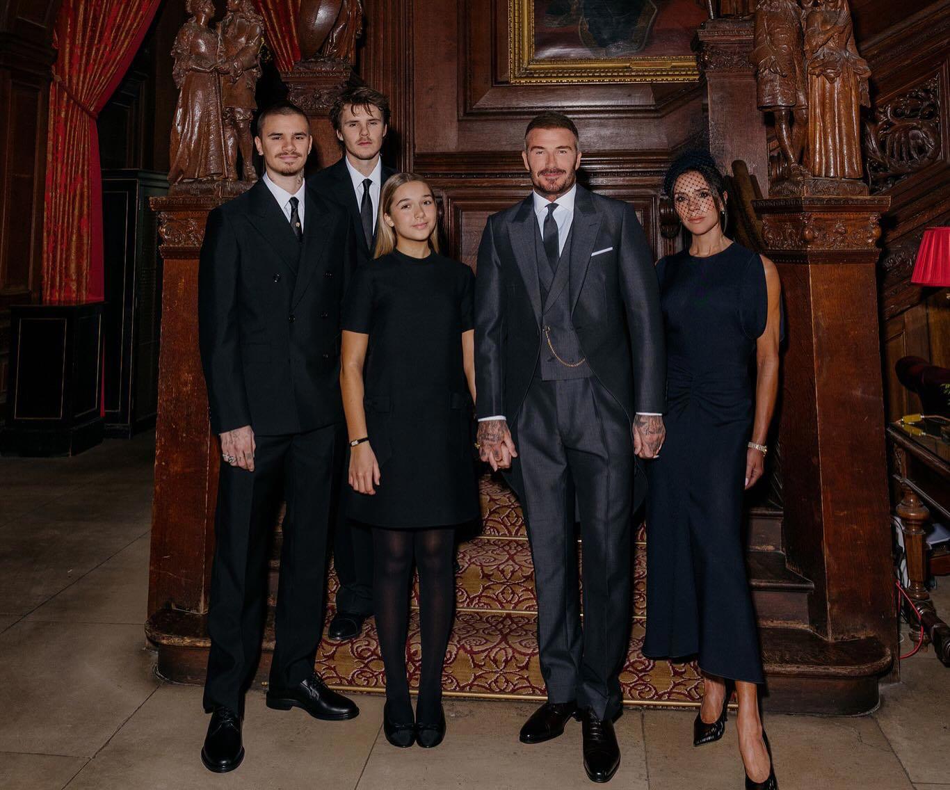 David Beckham and Victoria Beckham at Windsor Castle