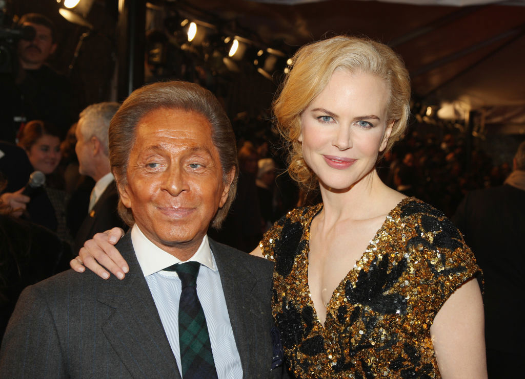 Valentino Garavani and Nicole Kidman
