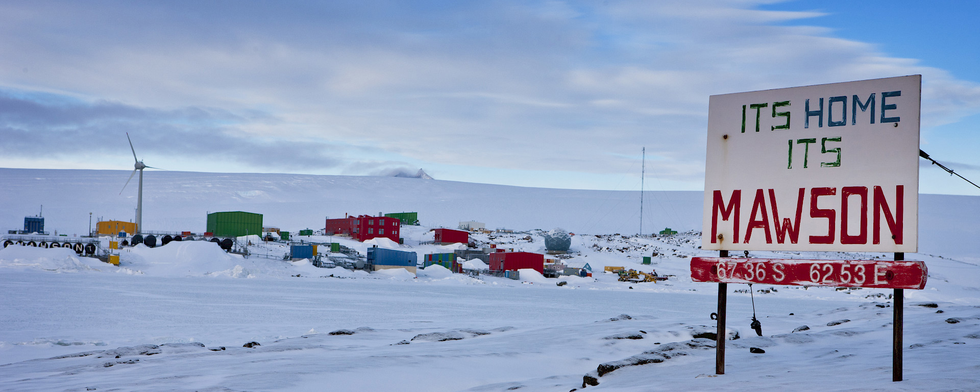 Mawson Station, the furthest south of Australia's Antarctic Bases.