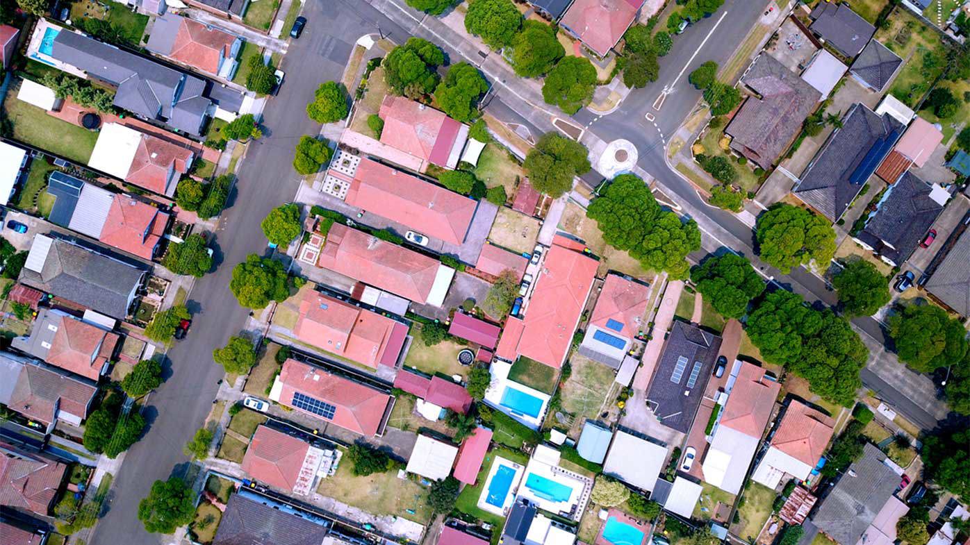Housing as seen from above.