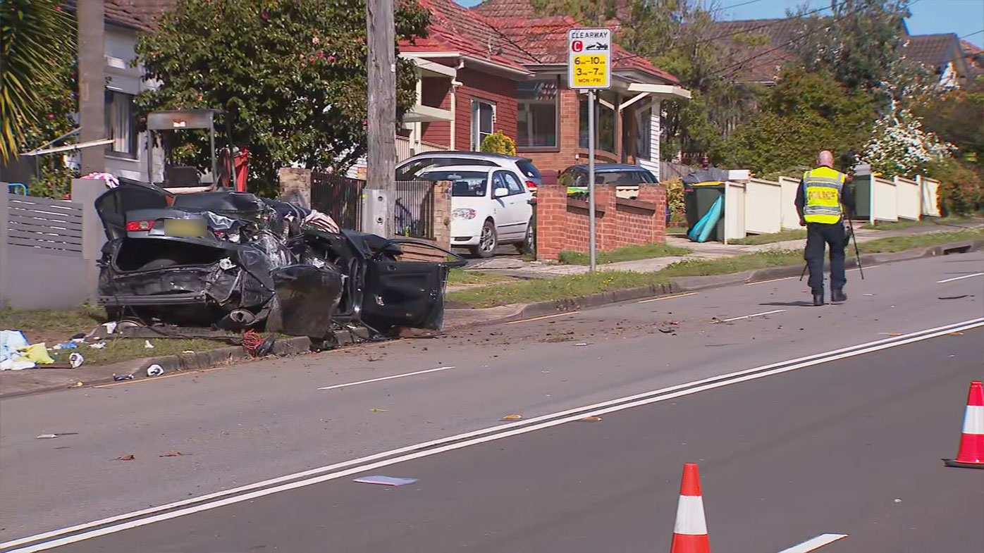 Five teenagers injured after crashing in Beverly Hills in Sydney's south-west.