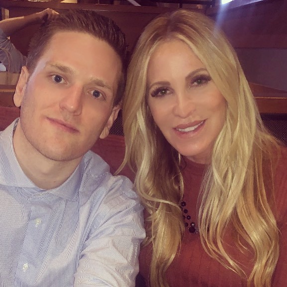 Real Housewives of Orange County star Lauri Peterson with her son Josh Waring.