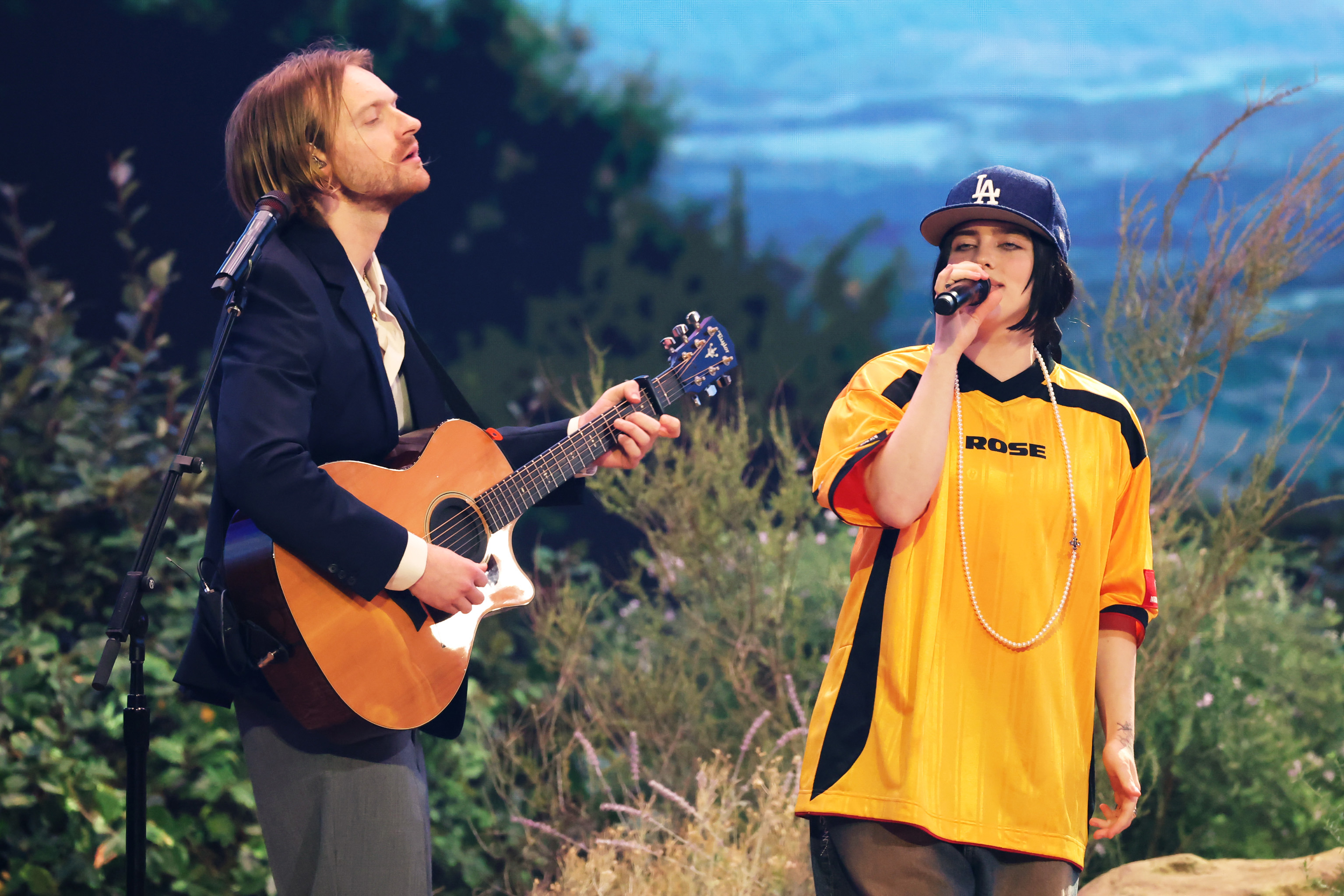 FINNEAS and Billie Eilish perform onstage during the 67th Annual GRAMMY Awards at Crypto.com Arena on February 02, 2025 in Los Angeles, California. 